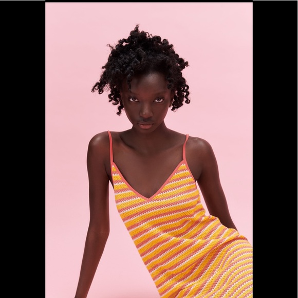 Zara yellow and pink dress Clearance